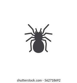spider icon. sign design