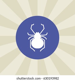 spider icon. sign design. background