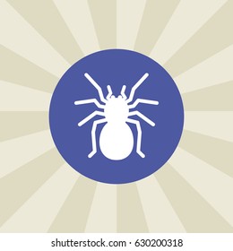 spider icon. sign design. background