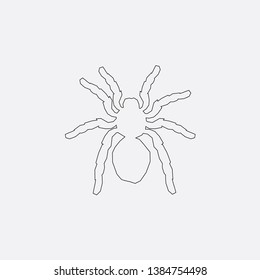 spider icon sign signifier vector