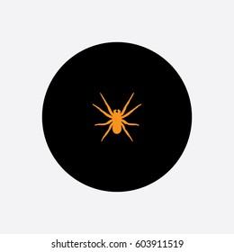 Spider icon silhouette vector illustration

