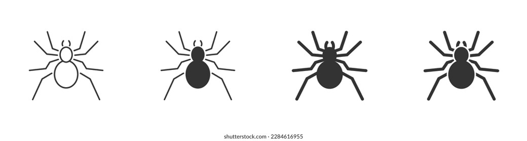 Spider icon. Simple design. Vector illustration.
