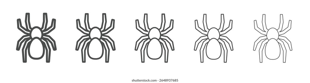 spider icon simple isolated vector sign