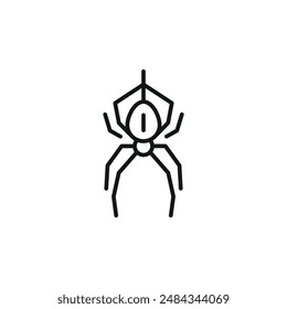 Spider Icon. Simple Spider icon for social media, app and web design. Vector illustration.
