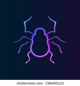 Spider  icon. Simple thin line, outline vector of halloween icons for ui and ux, website or mobile application