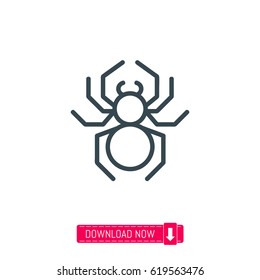 Spider Icon, Vector