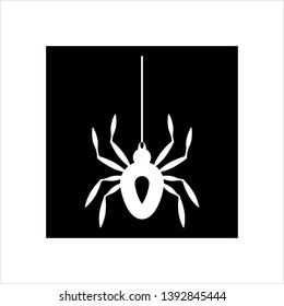 Spider Icon, Spider Vector Art Illustration