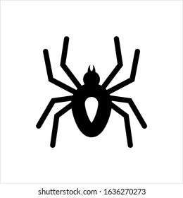 Spider Icon, Spider Vector Art Illustration