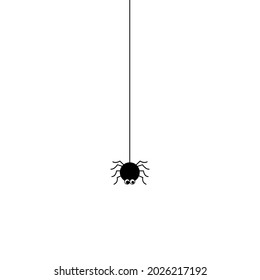 Spider icon vector. halloween illustration sign. web symbol cobweb logo.