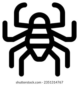 spider icon vector illustration asset element