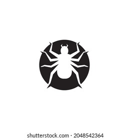 Spider icon vector illustration design template.