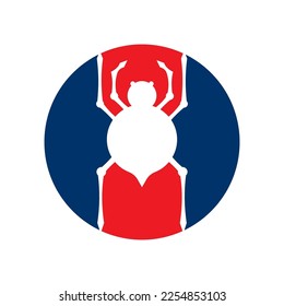 Spider icon vector illustration design template.