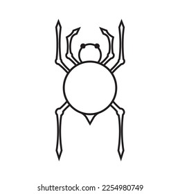 Spider icon vector illustration design template.