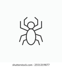 Spider icon vector illustration. EPS10
