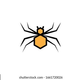 Spider icon vector logo design template