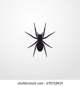 spider icon. vector sign symbol on white background