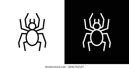 Spider icon vector simple element illustration editable