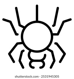 Icono de la araña para el Web, App, infografía, etc