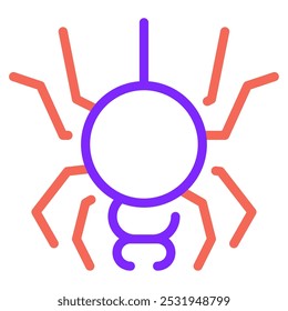 Spider icon for web, app, infographic, etc