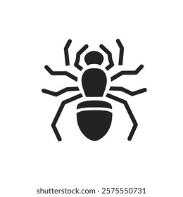 spider icon,insect icon,spider silhouette white background 