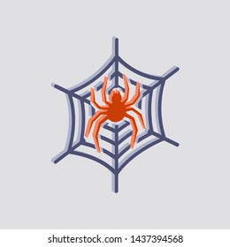 Spider icon.Isometric and 3D view.