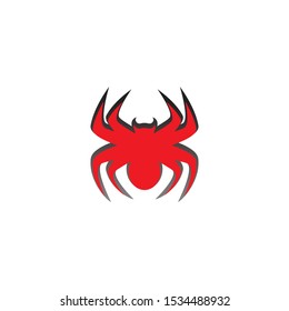 spider illustration logo vector template-vector