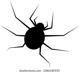 spider illustration vector file logo design