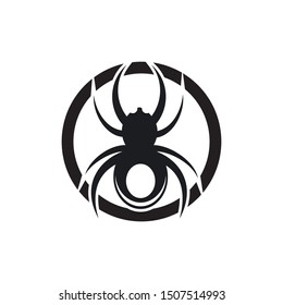spider ilustration logo vector template 