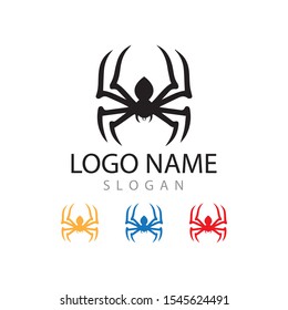 spider ilustration logo vector template