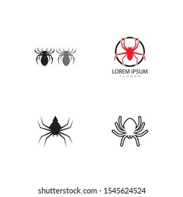 spider ilustration logo vector template
