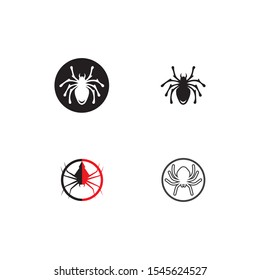 spider ilustration logo vector template