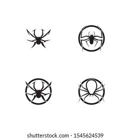 spider ilustration logo vector template