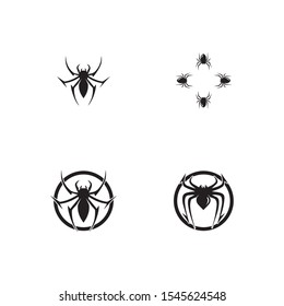 spider ilustration logo vector template