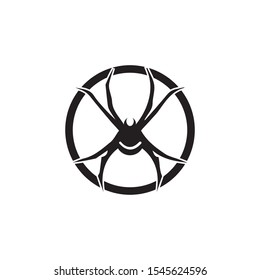 spider ilustration logo vector template