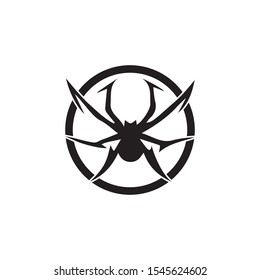 spider ilustration logo vector template