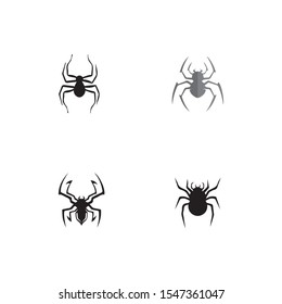 spider ilustration logo vector template