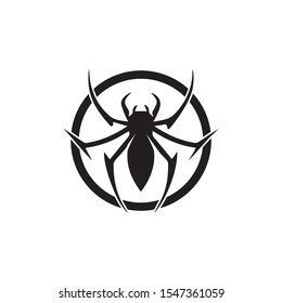 spider ilustration logo vector template