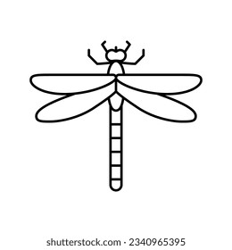 spider insect line icon vector. spider insect sign. isolated contour symbol black illustration
