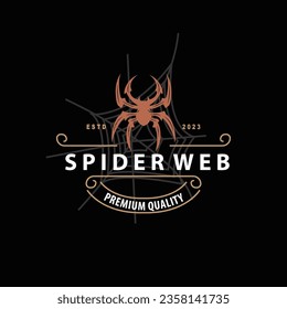 Spider Insect Logo Simple Design Vector Illustration Template