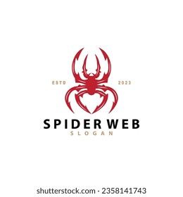 Spider Insect Logo Simple Design Vector Illustration Template