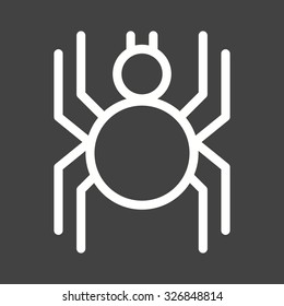 Spider, insect, trap icon vector image.Can also be used for halloween, celebration, observances and holidays. Suitable for mobile apps, web apps and print media.