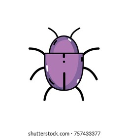 spider insect to web danger symbol