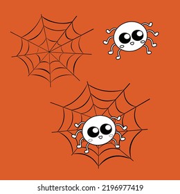 Spider Insects Halloween Animal Digital Stamp