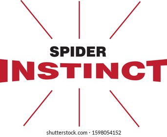 Spider instinct t-shirt design. attractive
