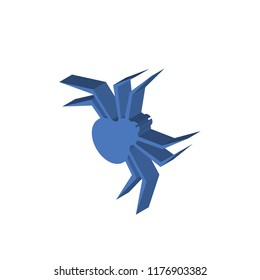 Spider isometric left top view 3D icon