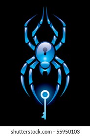Spider with key