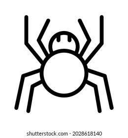 spider line icon illustration vector graphic