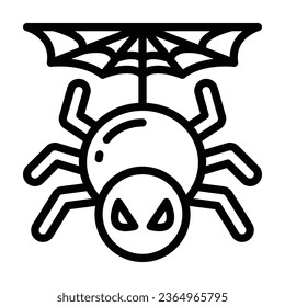 Spider line icon. Perfect for graphic design, mobile, UI, and web masterpieces