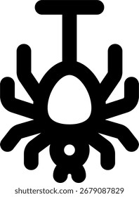 Diseño de icono de estilo de línea de araña