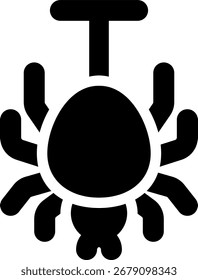 Diseño de icono de estilo de línea de araña